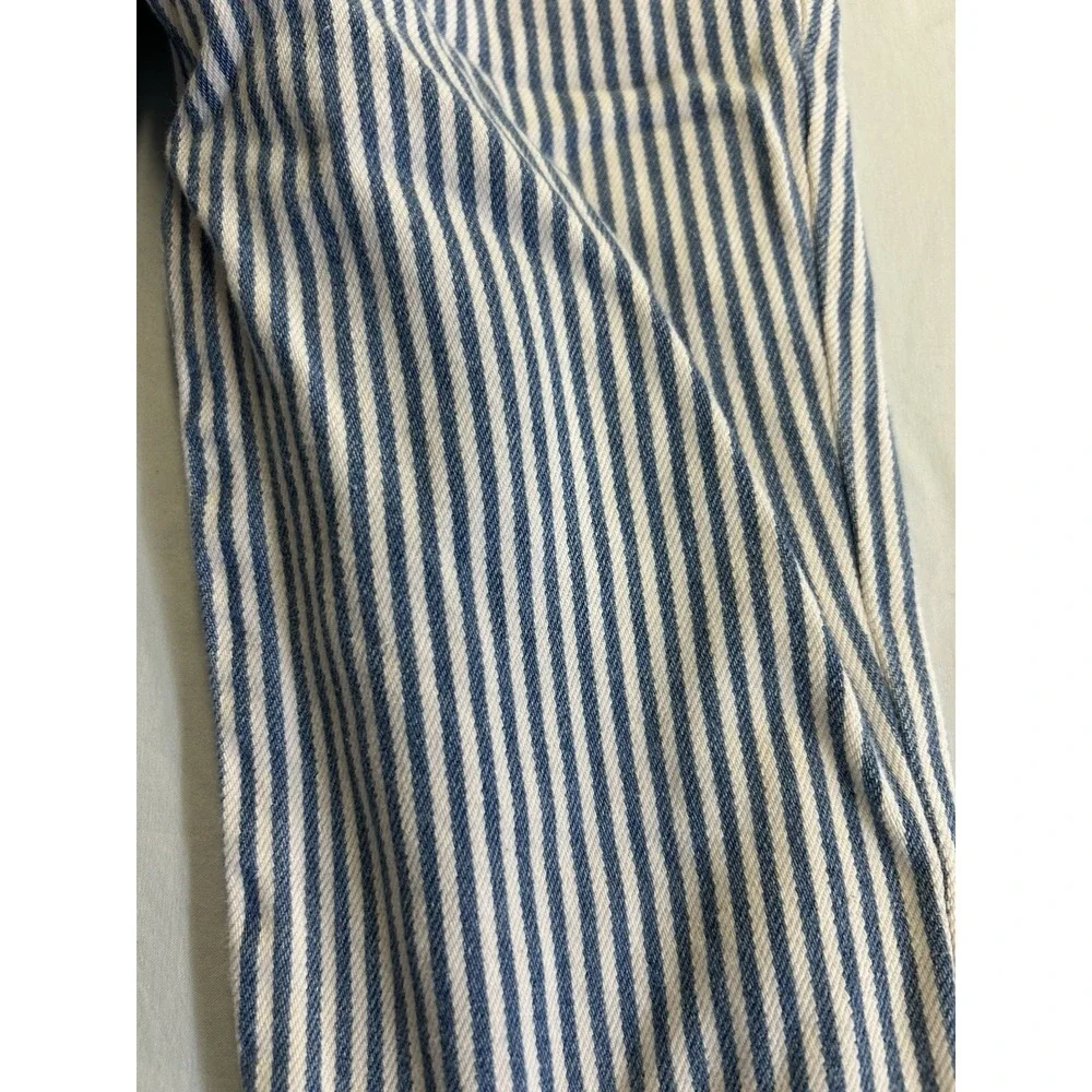 Vintage 90s Kids & More Size 3 Blue White Stripe Pants Made USA Toddler